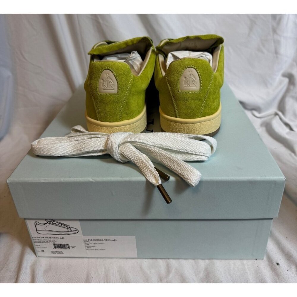 LANVIN Lite Curb Low Top Sneakers Asinth Green BNIB Size: 45 / 12 - Picture 6 of 11